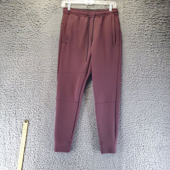 American Eagle Outfitters Pants Mens XS Burgundy Red Polyester Joggers - Picture 1 of 11